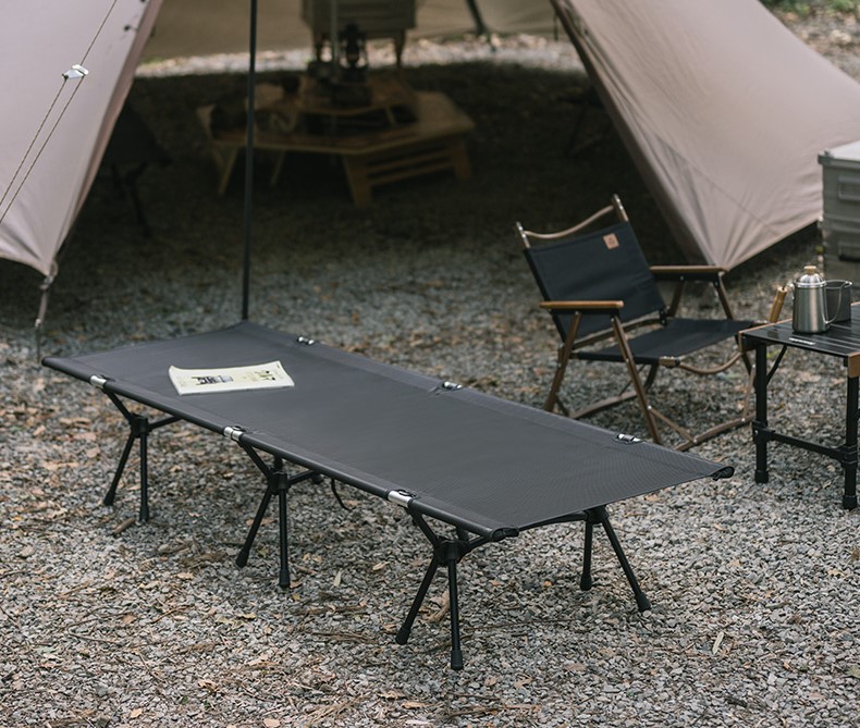 Naturehike skládací dvojúrovňová postel XJC12 3300g - černá  